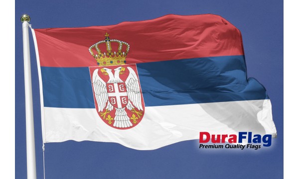 DuraFlag® Serbia Crest Premium Quality Flag